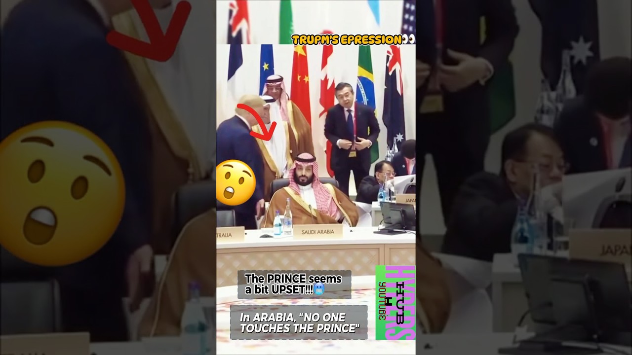 👀WHEN TRUMP TOUCHES ARABIAN PRINCE?SHOCKING !NO ONE CAN TOUCH THE PRINCE IN ARABIA#iraq #israel