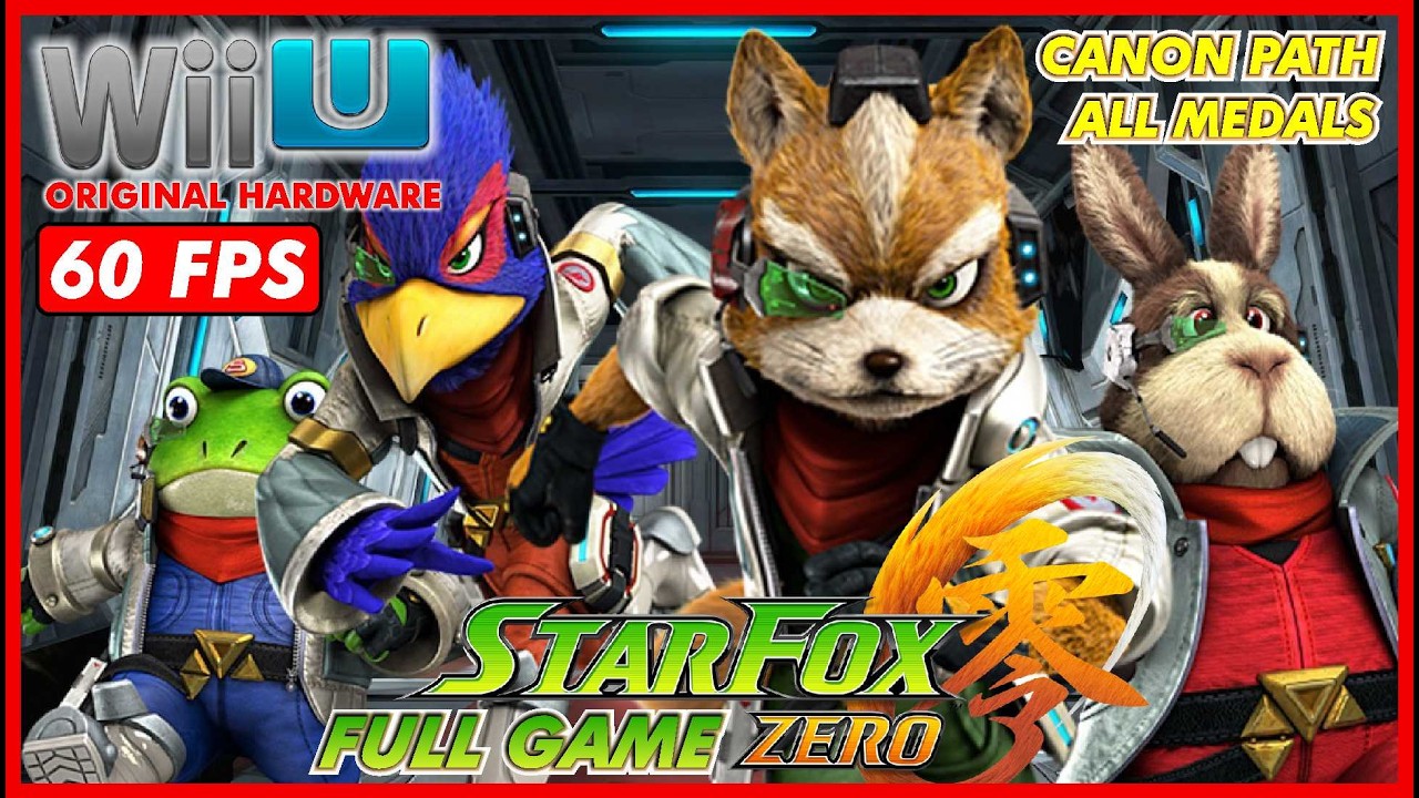 STAR FOX ZERO FULL GAME Walkthrough [Wii U original 60FPS] ALL MEDALS Canon Path - No Commentary