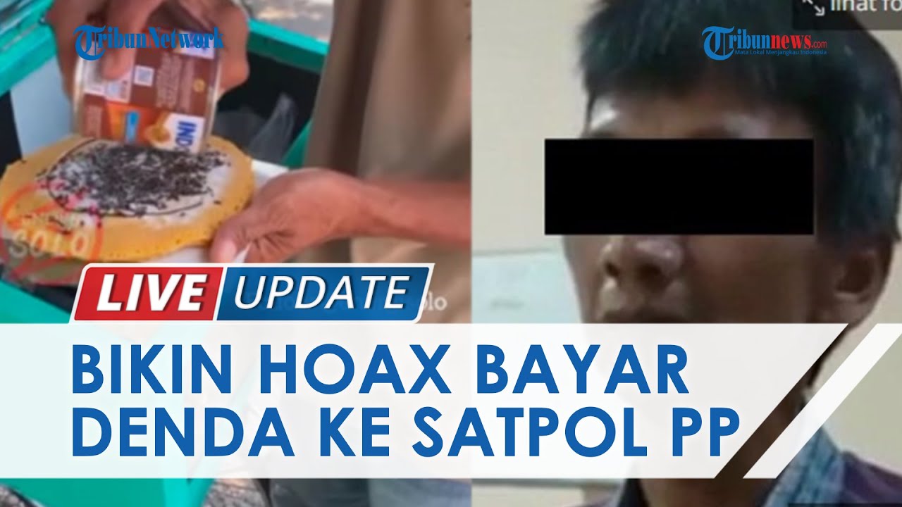 Penjual Terang Bulan di Solo yang Bikin Hoaks Bayar Denda Satpol PP Rp600 Ribu Kini Diamankan