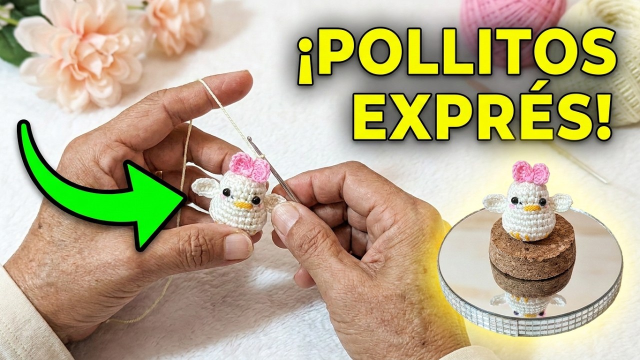 TEJIENDO UNOS POLLITOS !