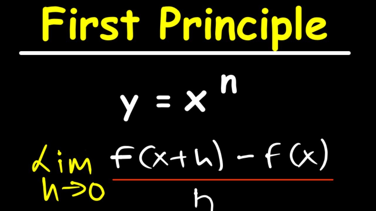 Derivative of y=x^n from first principles