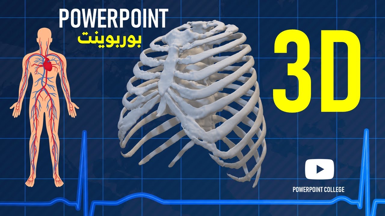 شرح إنشاء عرض بوربوينت ثلاثي الأبعاد  3D PowerPoint I