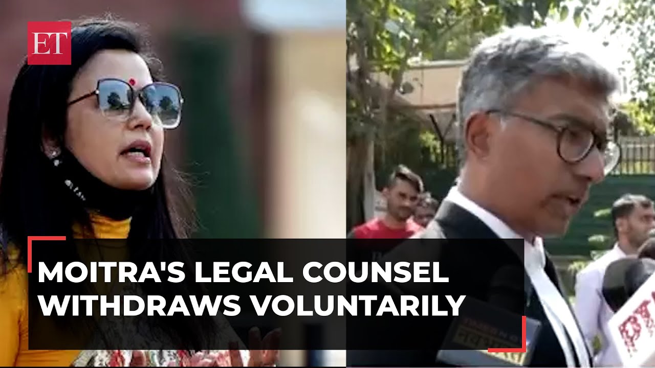 Mahua Moitra's legal counsel Gopal Sankaranarayanan withdraws from defamation case
