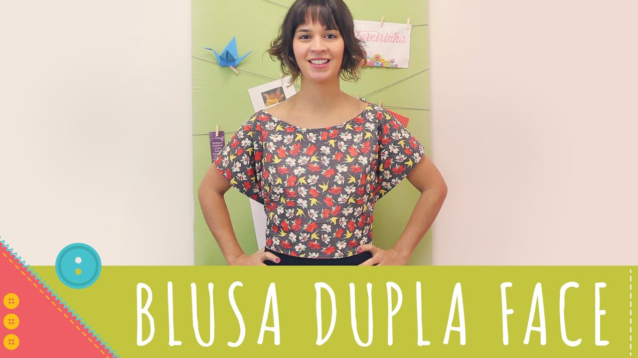 Como fazer Blusa Dupla-Face tipo Envelope Perfeito para iniciantes com molde grátis →A Costureirinha