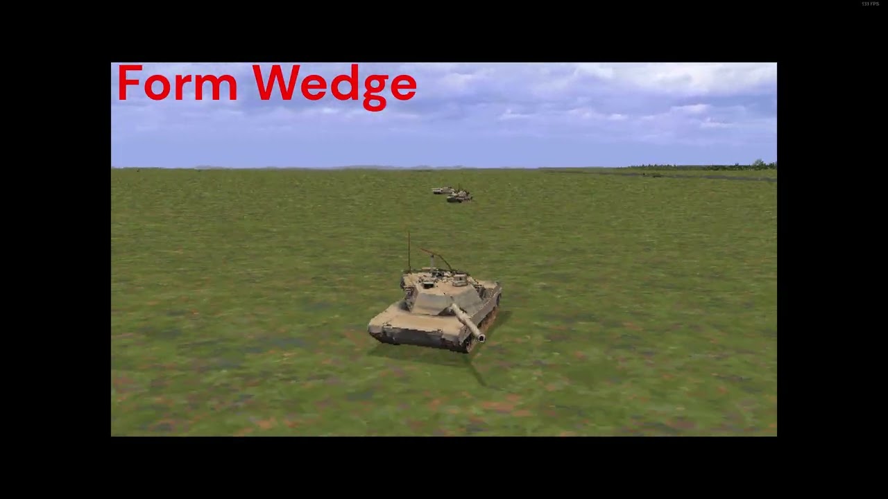 Microprose's 1998 game M1 Tank Platoon II various unit formations