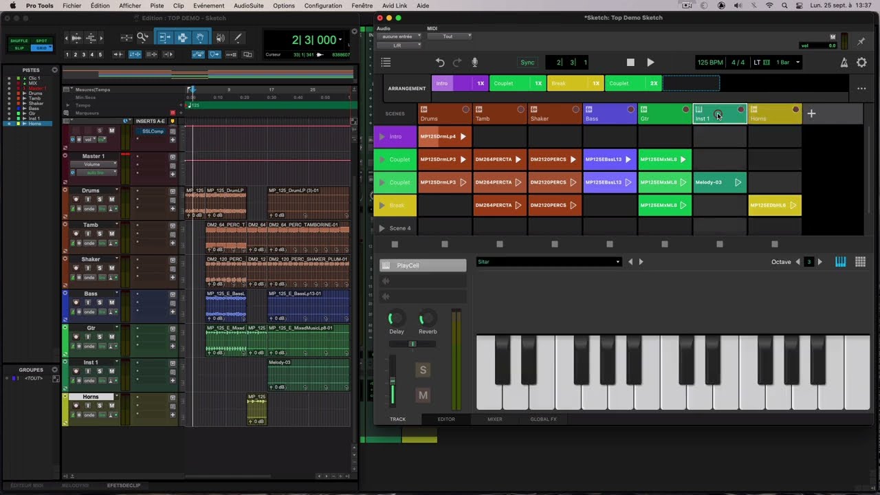 La fenêtre Sketch de Pro Tools 2023.9 - TOP DEMO