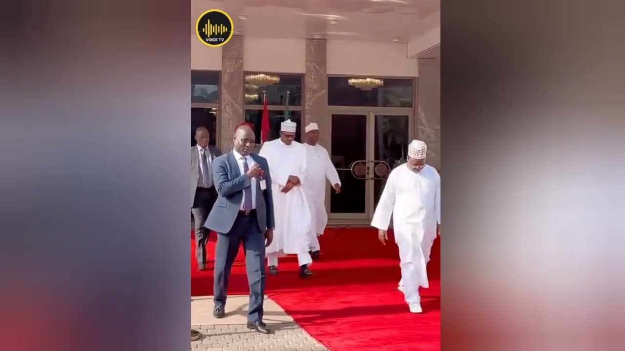The moment President Buhari Emotional Goodbye To Aso Villa