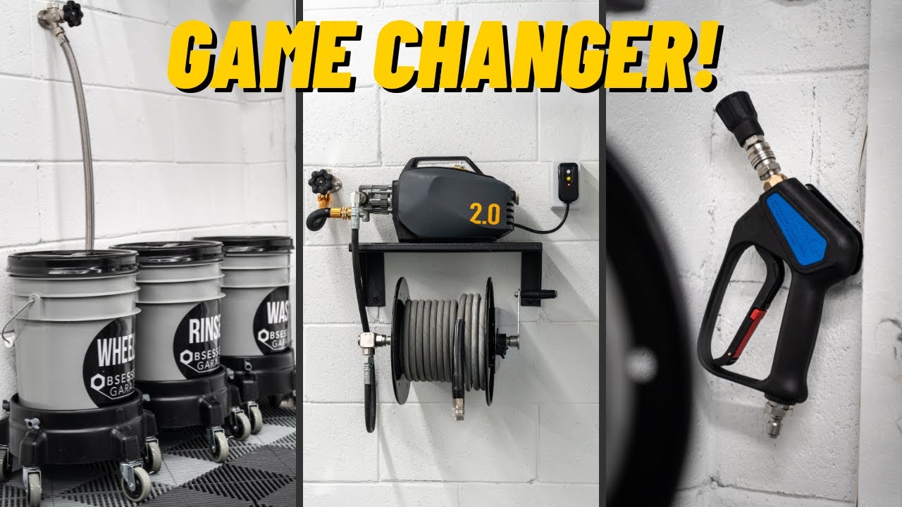 DIY Wall-Mounted Pressure Washer - Game Changer for the Garage!