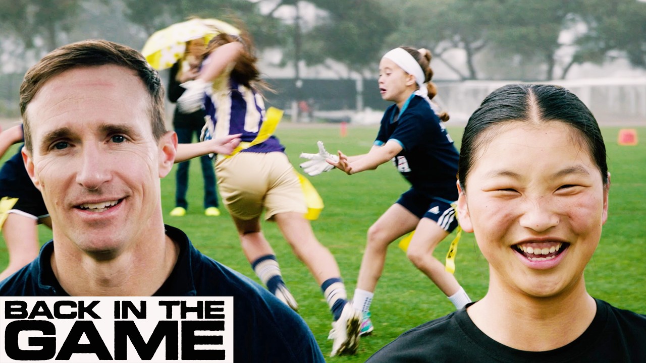 How Drew Brees is Growing the Girls Flag Football Game