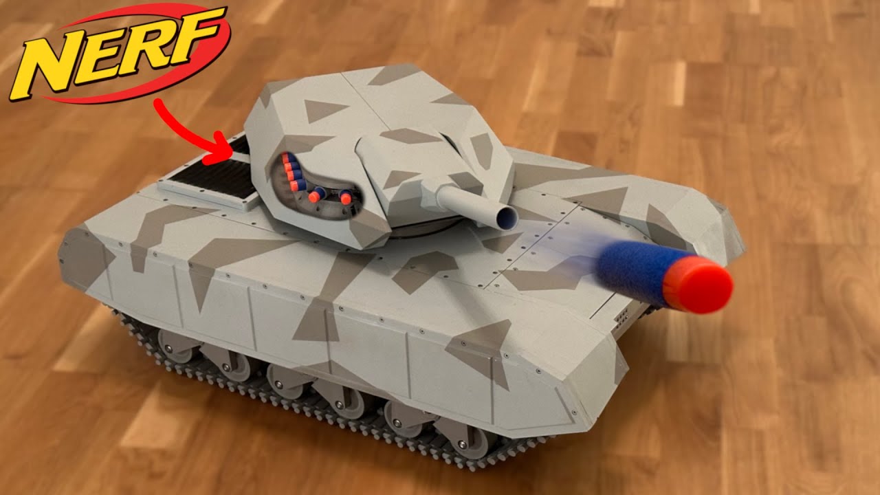 I made a Nerf turret for my tank