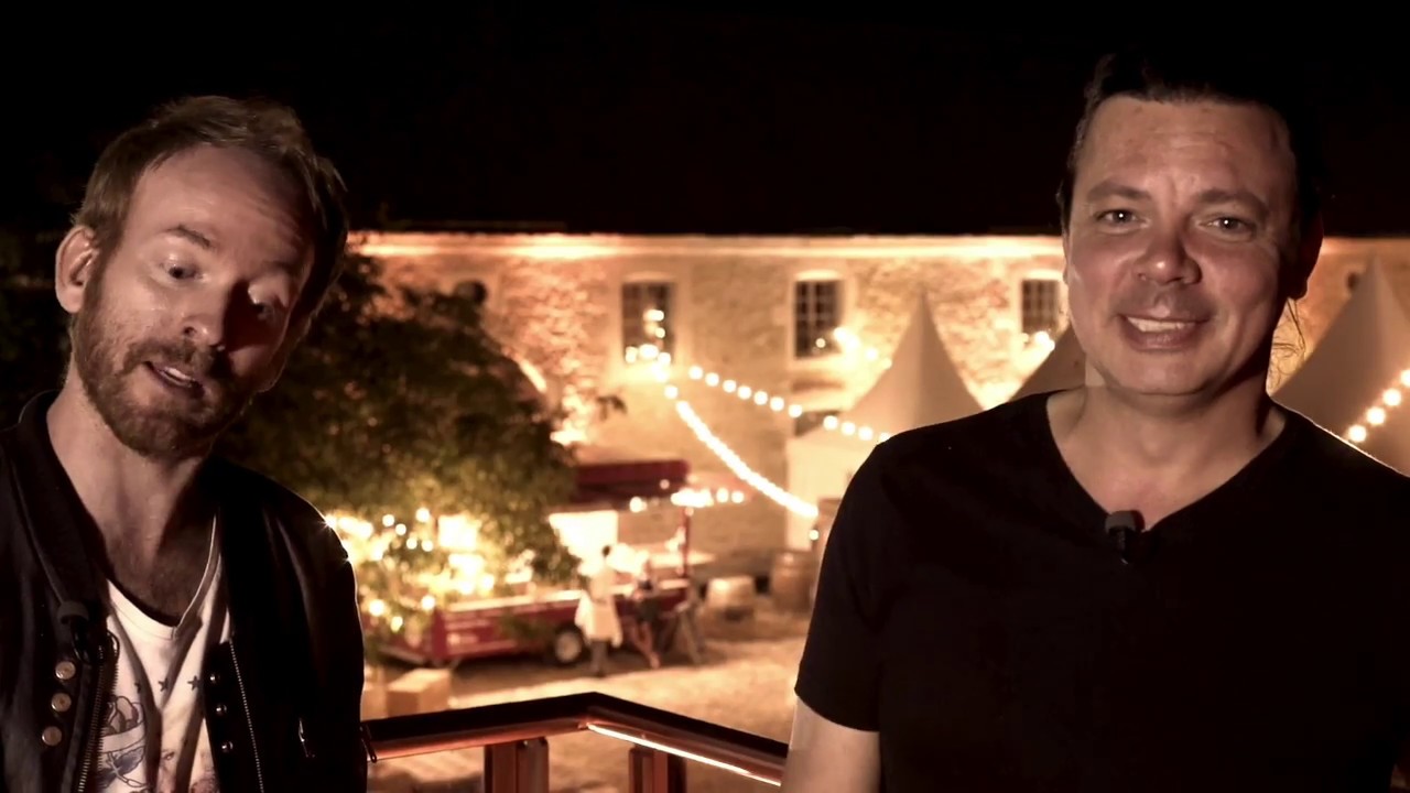 Lys & Steve Hewitt (Placebo) - interview at Château de Pommard
