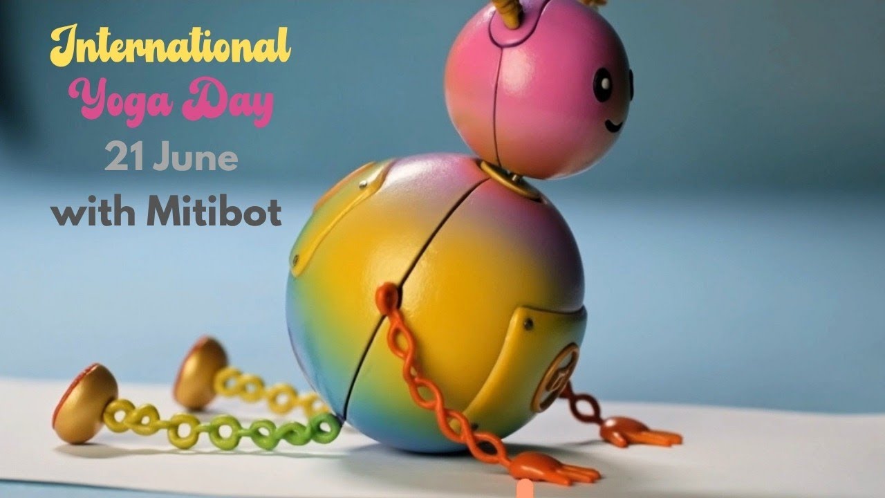 @Mitibot | Happy International Yoga Day with Mitibot 🧘🏻&zwj;♀️☀️🌿💚🌱 | 21 June