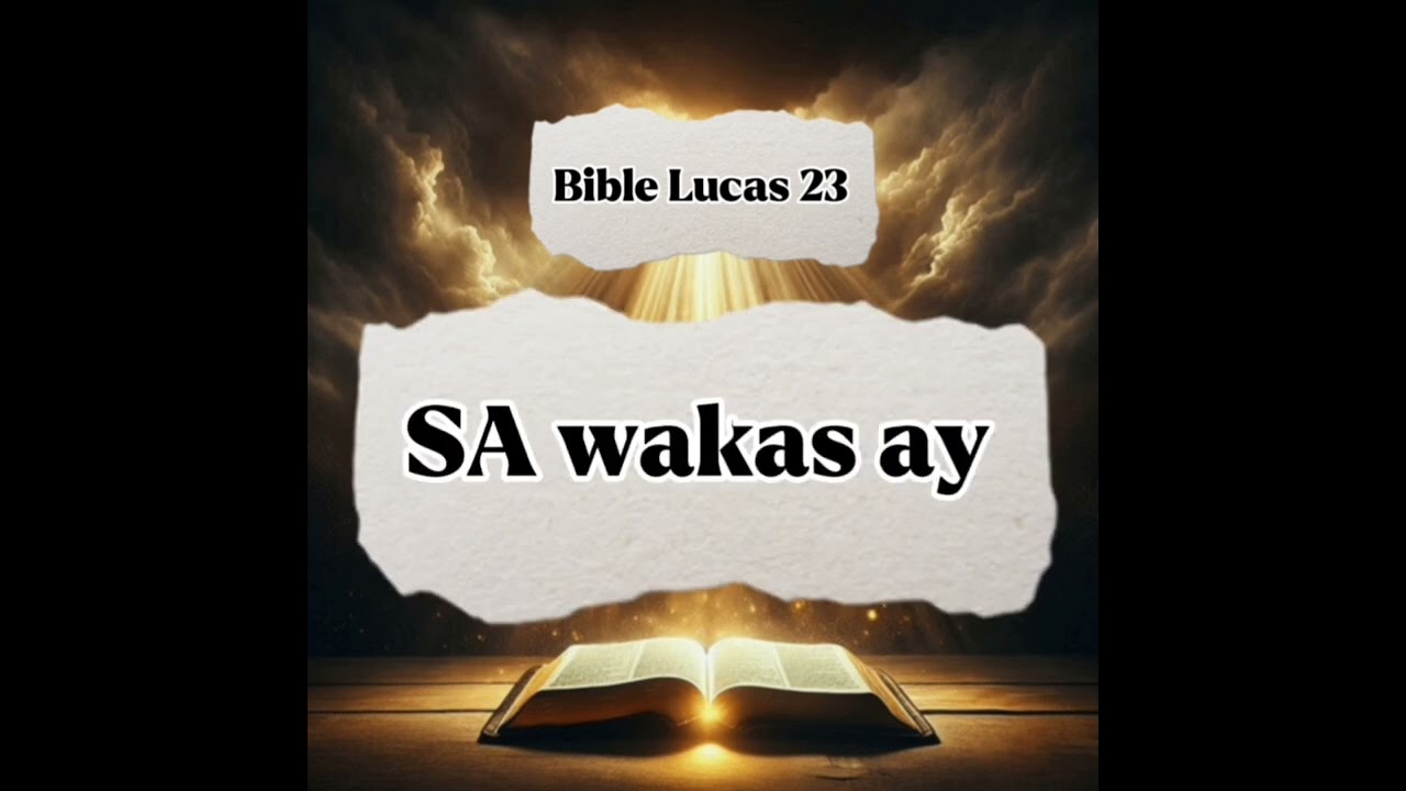 Sa Lucas 23, nasaksihan natin ang paglilitis, pagdurusa, at pagpapako kay Hesus