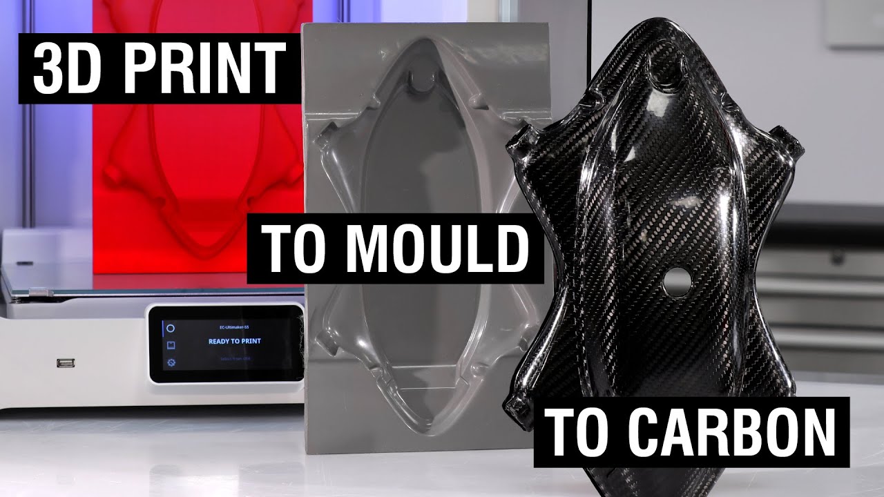 Making a Composite Mould for a Carbon Fibre Part from a 3D Printed Pattern