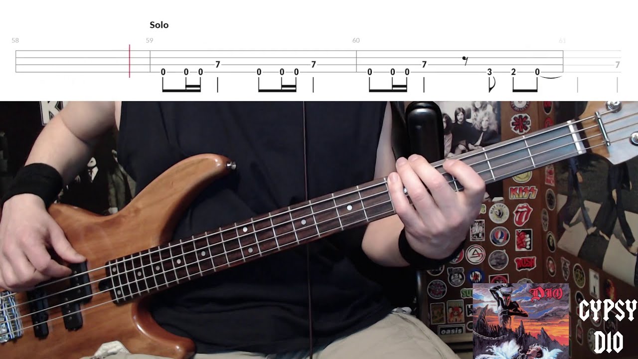 Gypsy by Dio - Bass Cover with Tabs Play-Along