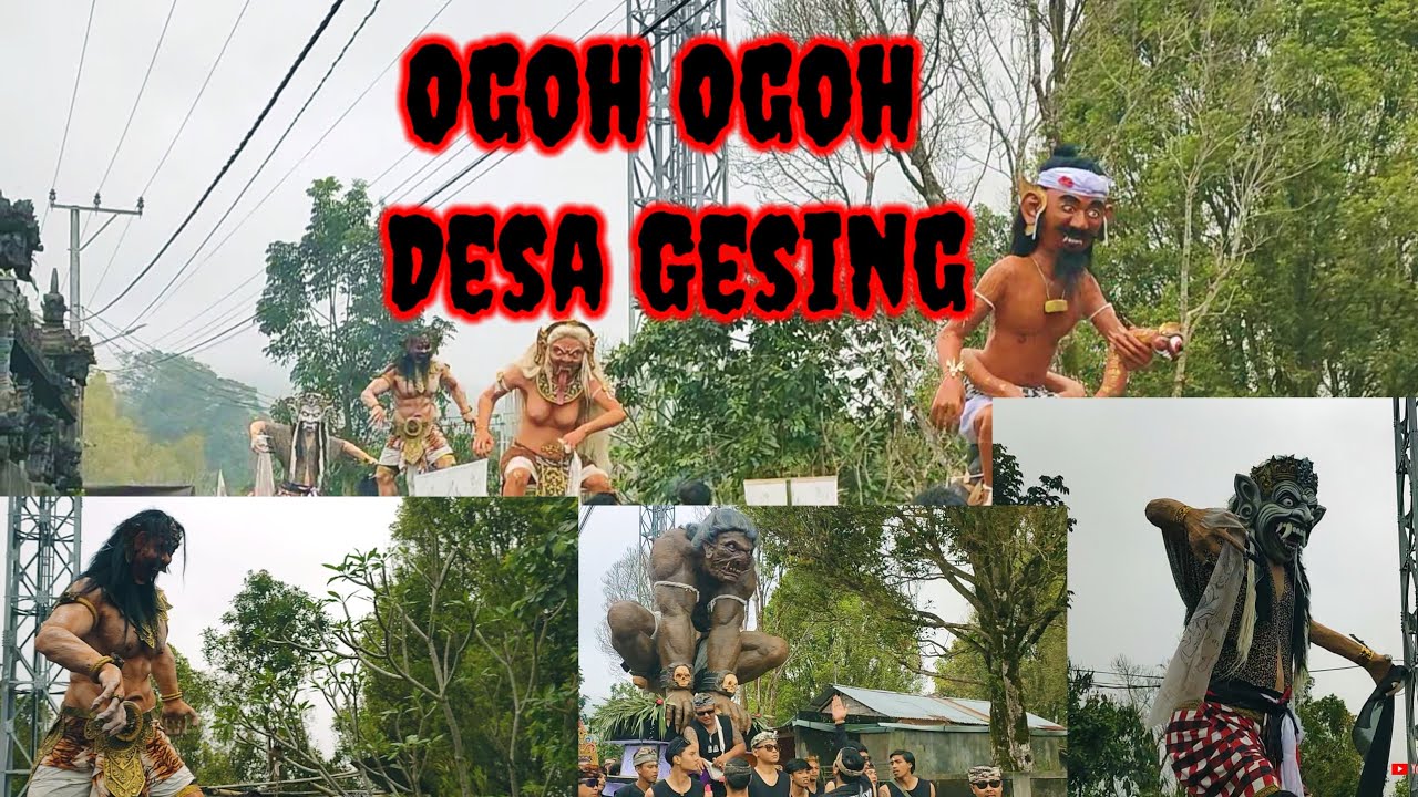 Ogoh ogoh desa Gesing || Nyepi tahun baru caka 1947