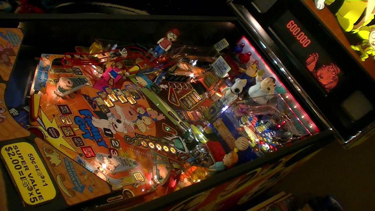 Family Guy Pinball gameplay - Vomit, Farts, and & Multiball!
