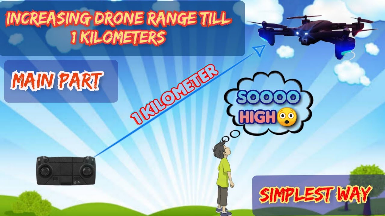 How to increase drone range till 1 KM || pioneer optical flow drone GD-118 || TECHNO HACKER ....