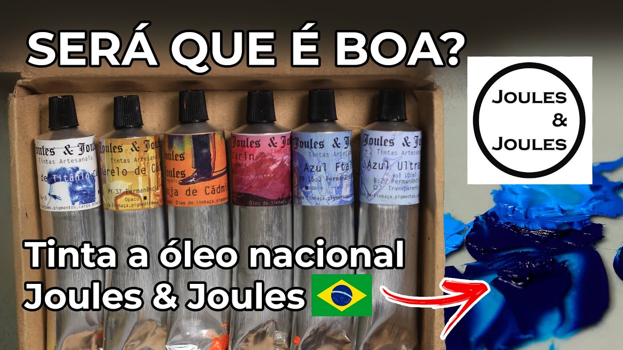 Tinta a óleo artesanal nacional Joules & Joules, será que é boa?