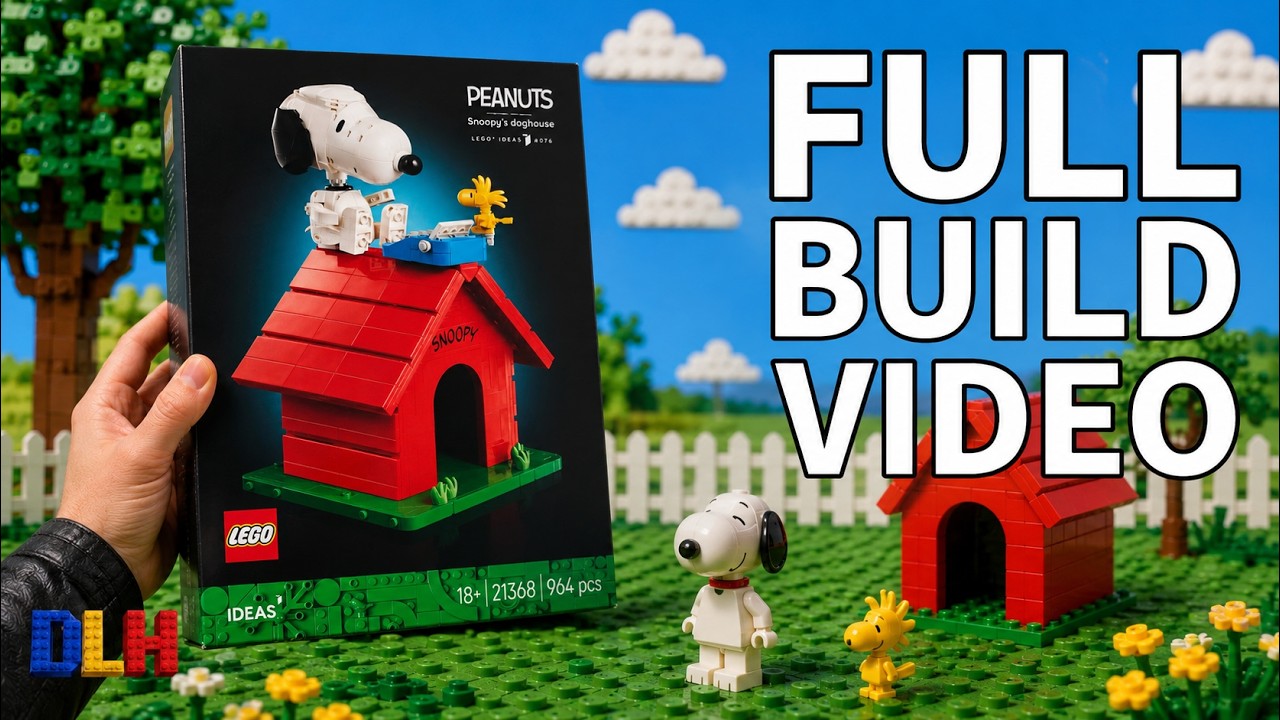 Lego Snoopy Full Build, This Build is Bigger Than I Though! - Set 21368 #lego #snoopy