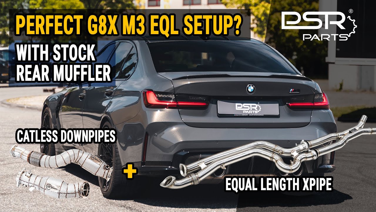 The Perfect G8X M3 M4 Equal Length Setup for Stage 2? DCE Parts Catless Downpipes & EQL XPipe Hybrid