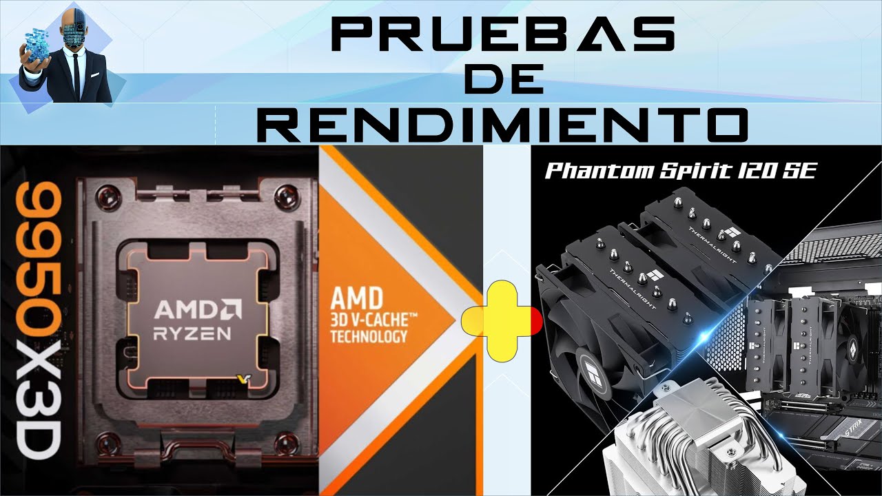 Gigabyte B850 Eagle WiFi6E + Ryzen 9 9950X3D + Phantom Spirit 120 SE, pruebas de rendimiento.