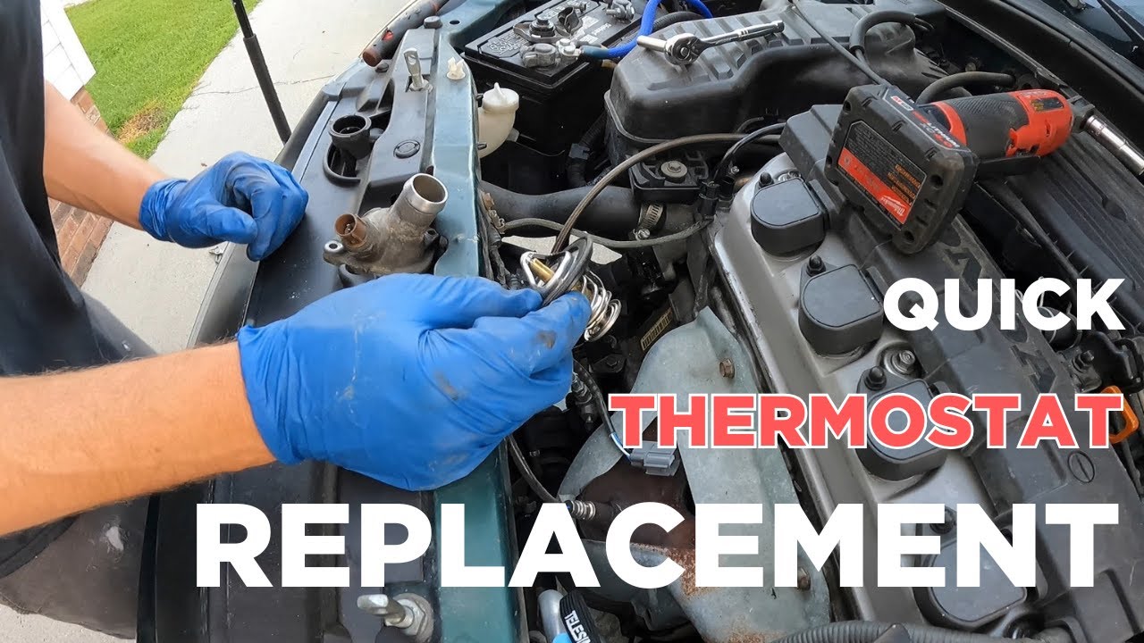 2001 - 2005 7th gen Honda Civic Thermostat Replacement 1.7