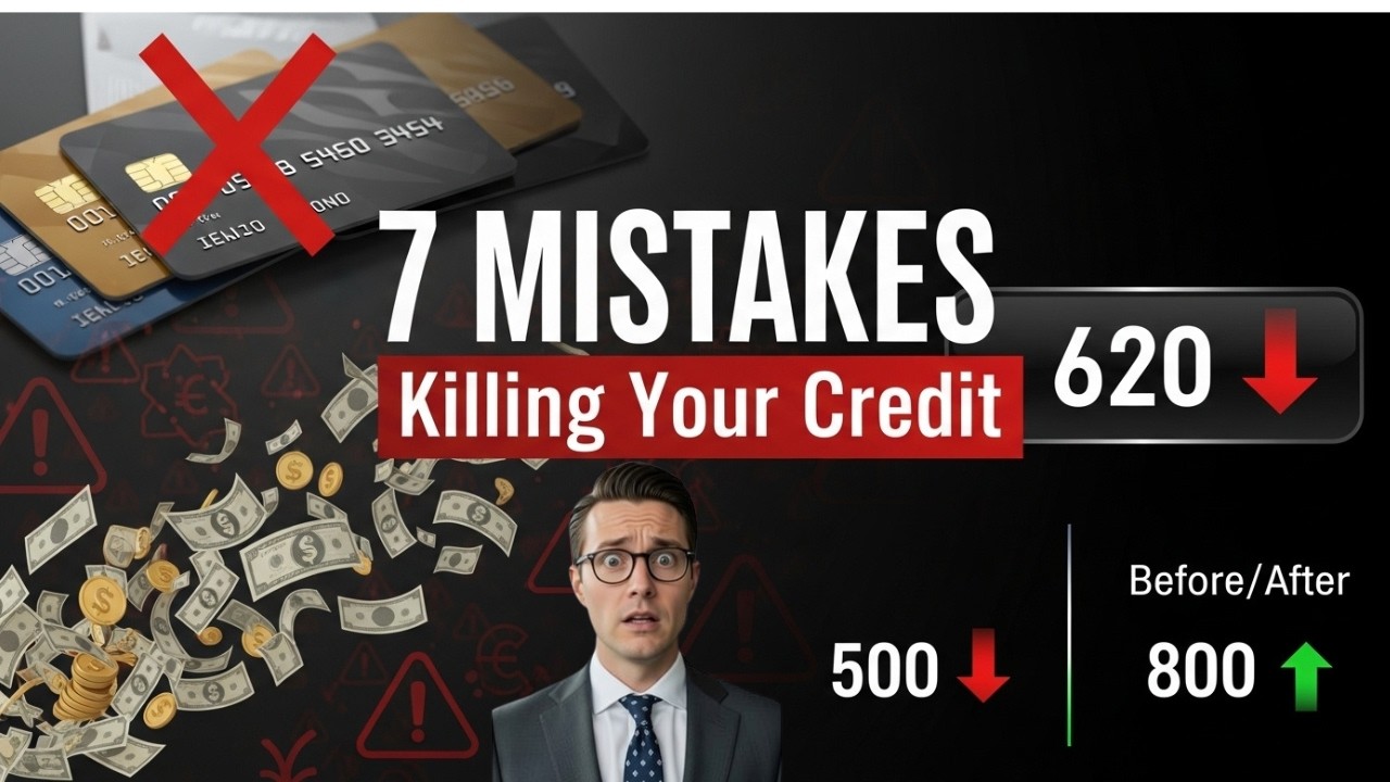7 Credit Score MISTAKES Keeping You Poor|Stop Doing These|credit score|finence tips