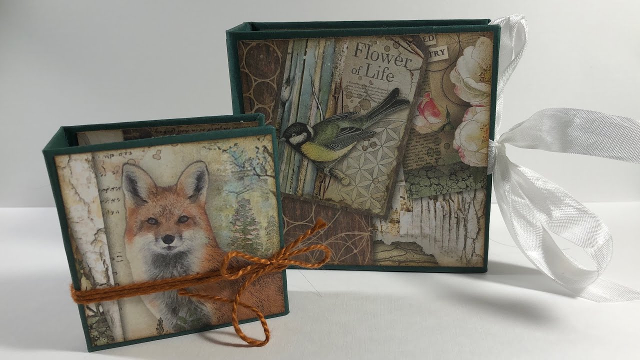 Stamperia Forest Tiny Albums Tutorial  - pt2
