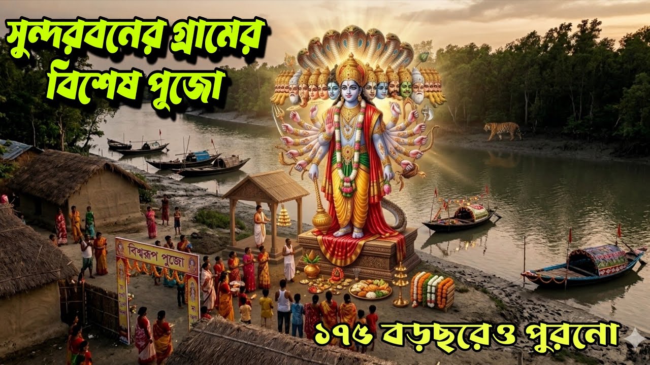 সুন্দরবনের শেষ গ্রামের বিশেষ পূজো | Special puja in the last village of the Sundarbans 😲