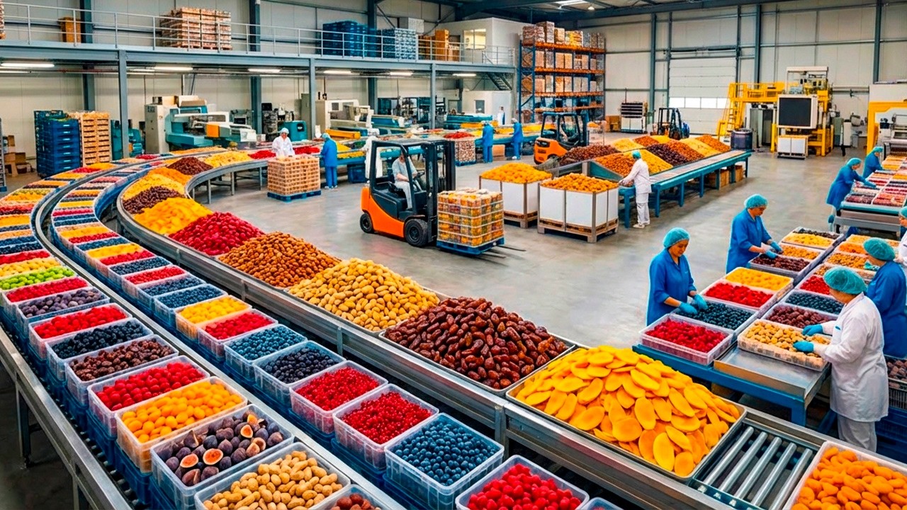 Como Milhões de Frutas São Transformadas em Geléia e Passas a Vácuo e a -40 Graus