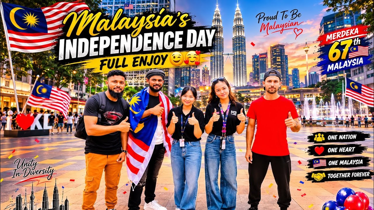 Malaysia's 🇲🇾Independence Day first time full enjoy 🥰😘😉😱👌
