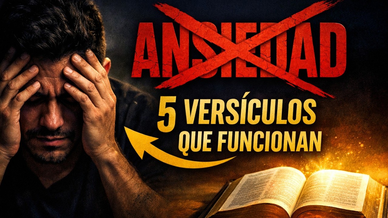 5 Versículos PODEROSOS que ELIMINAN la ANSIEDAD en MINUTOS ✝️ (Funcionan de Verdad)