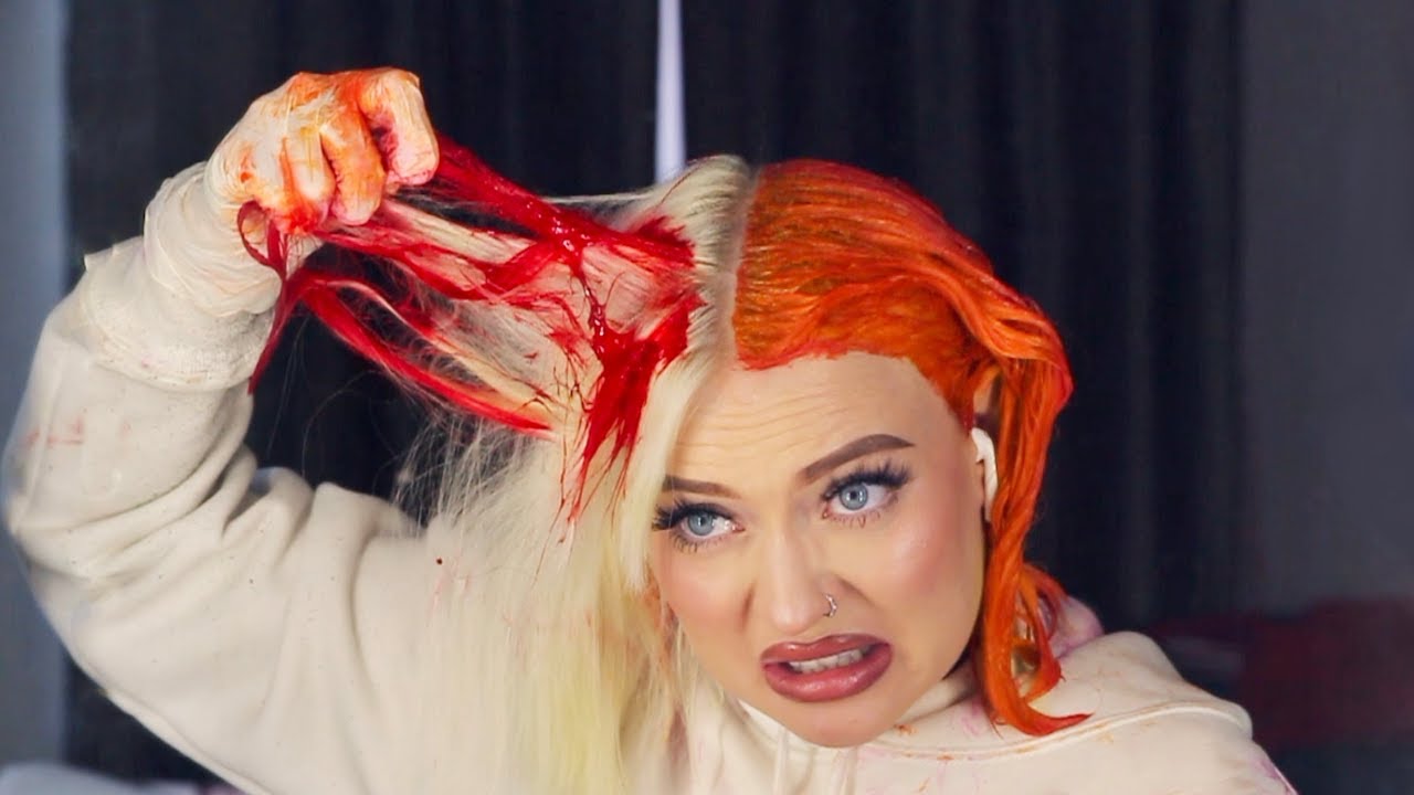 i'm trying split hair dye