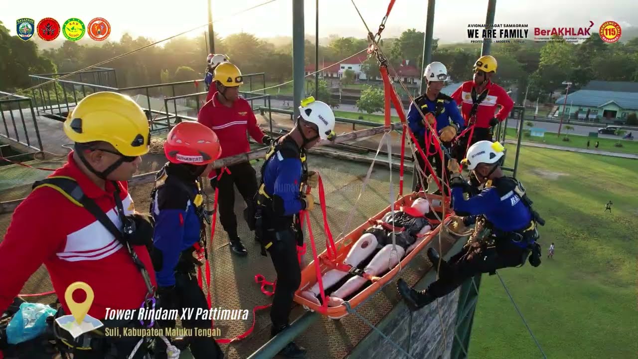 Hari ke 10 Pelatihan Dasar SAR Angkatan XCIV Kantor Pencarian dan Pertolongan (Basarnas) Ambon