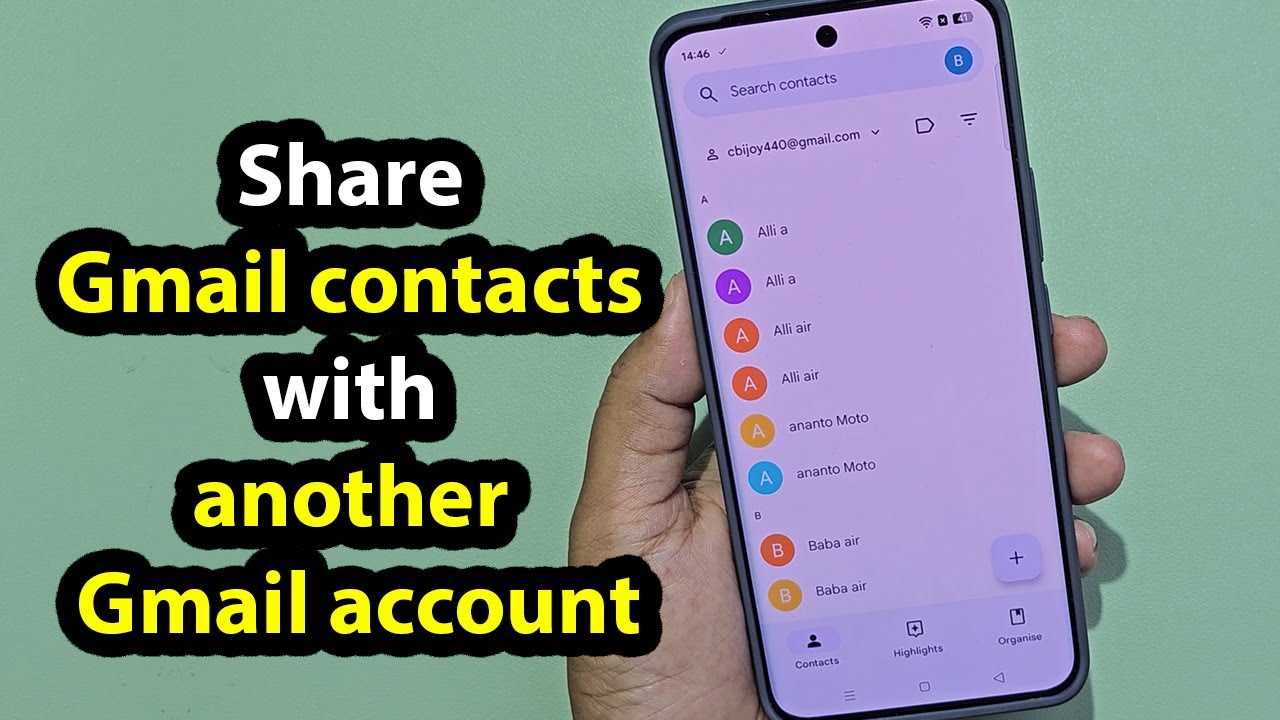 Как перенести контакты Gmail на другой аккаунт Gmail