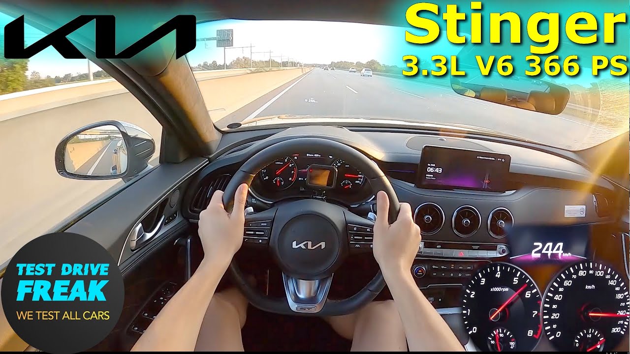 2023 Kia Stinger GT 3.3 T-GDI V6 AWD 366 PS TOP SPEED AUTOBAHN DRIVE POV