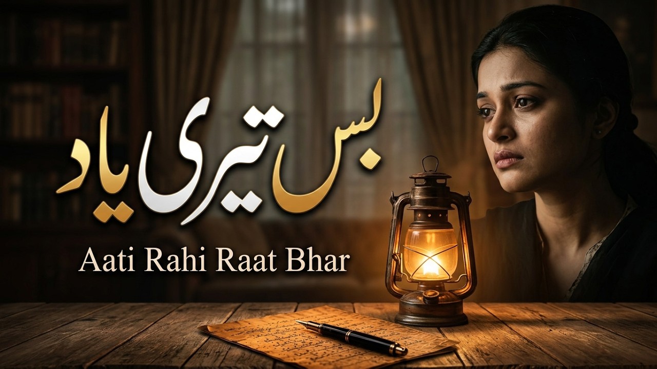 Urdu Ghazal – Bus Teri Yaad Aati Rahi Raat Bhar by Farzana Anjum #farzanaanjum, #ghazal