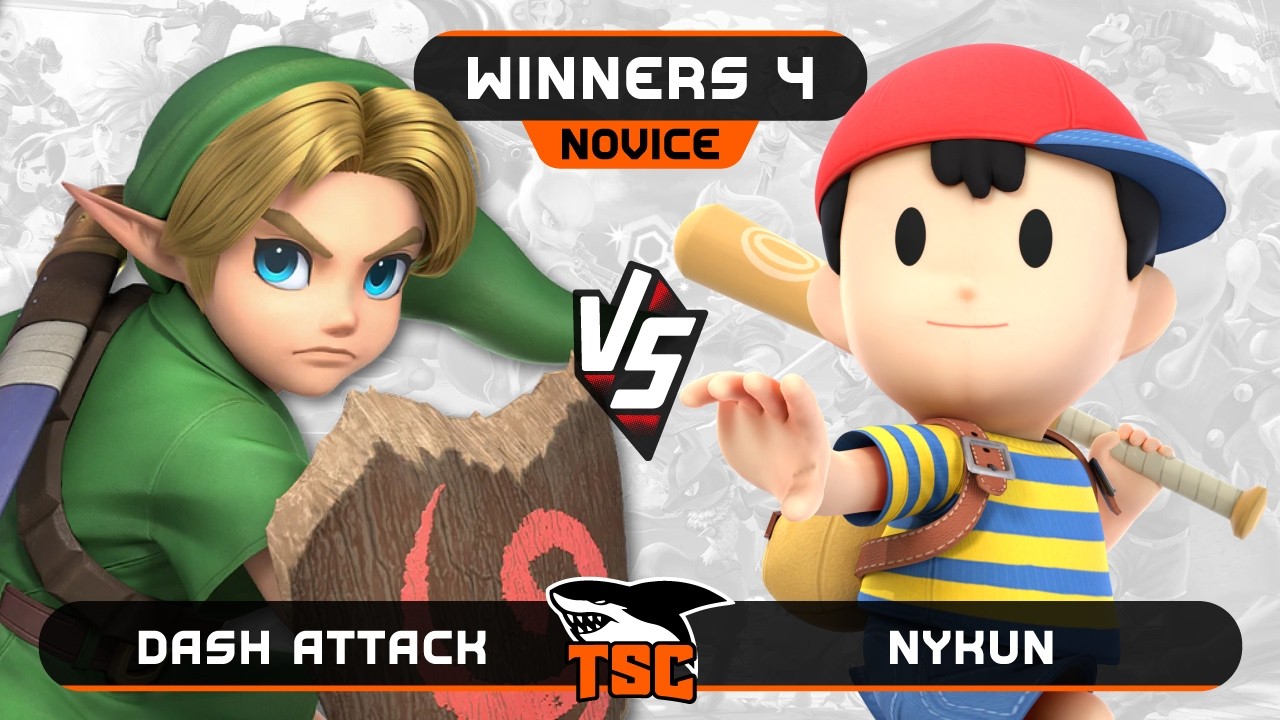 Nykun (Ness) vs Dash Attack (Young Link) - Real Novice - SSBU