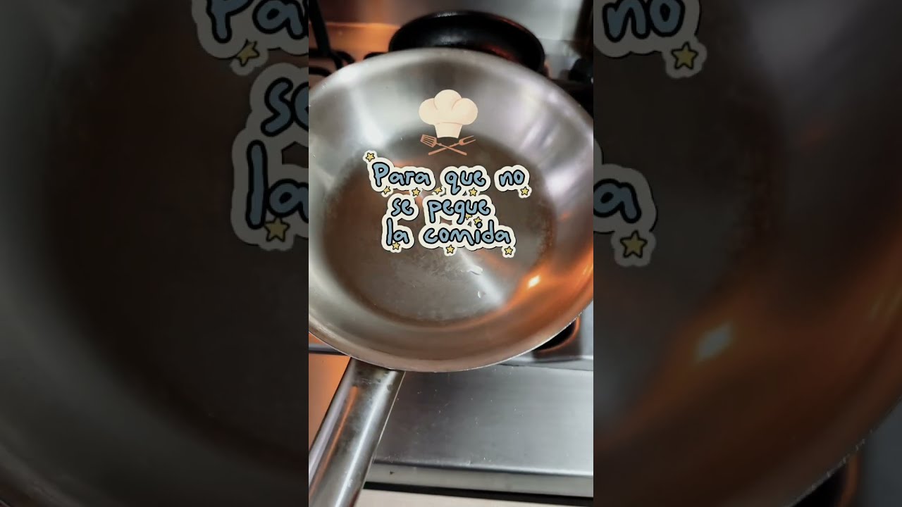 ¿Cómo usar un sartén de acero inoxidable para que no se pegue la Comida? 🥘 #cocina #recetas 
