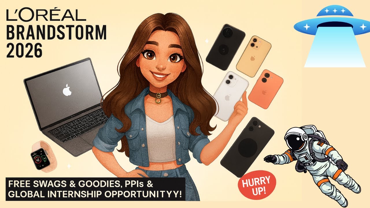 L’Oréal Brandstorm 2026 || Бесплатные подарки и сувениры, PPI и возможность международной стажиро...