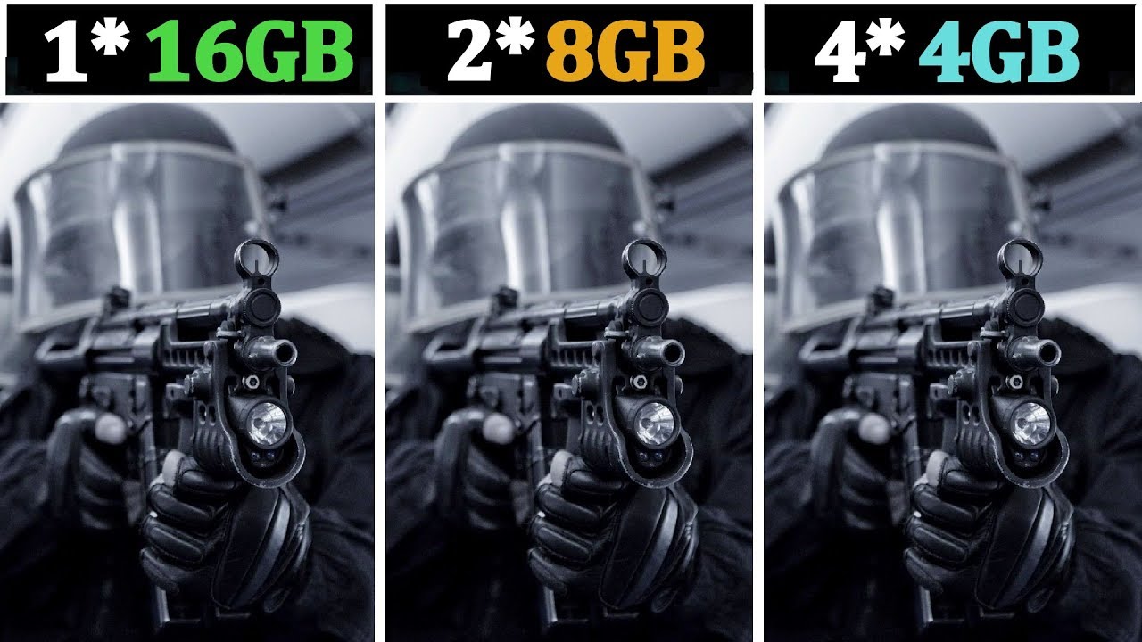 GTX 1060 | 1*16GB vs 2*8GB vs 4*4GB Memory | Tested 15 Games |