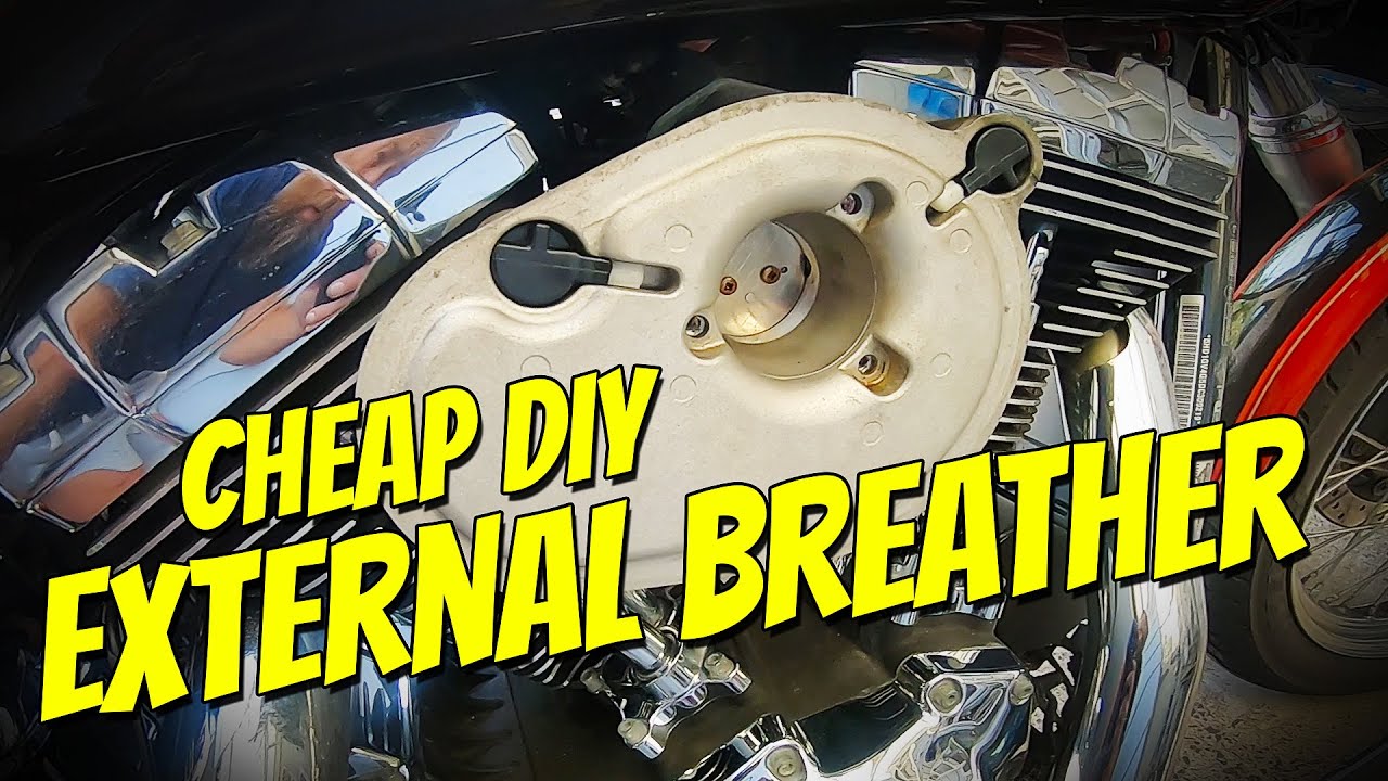 Cheap DIY external breather - Harley davidson Dyna superglide