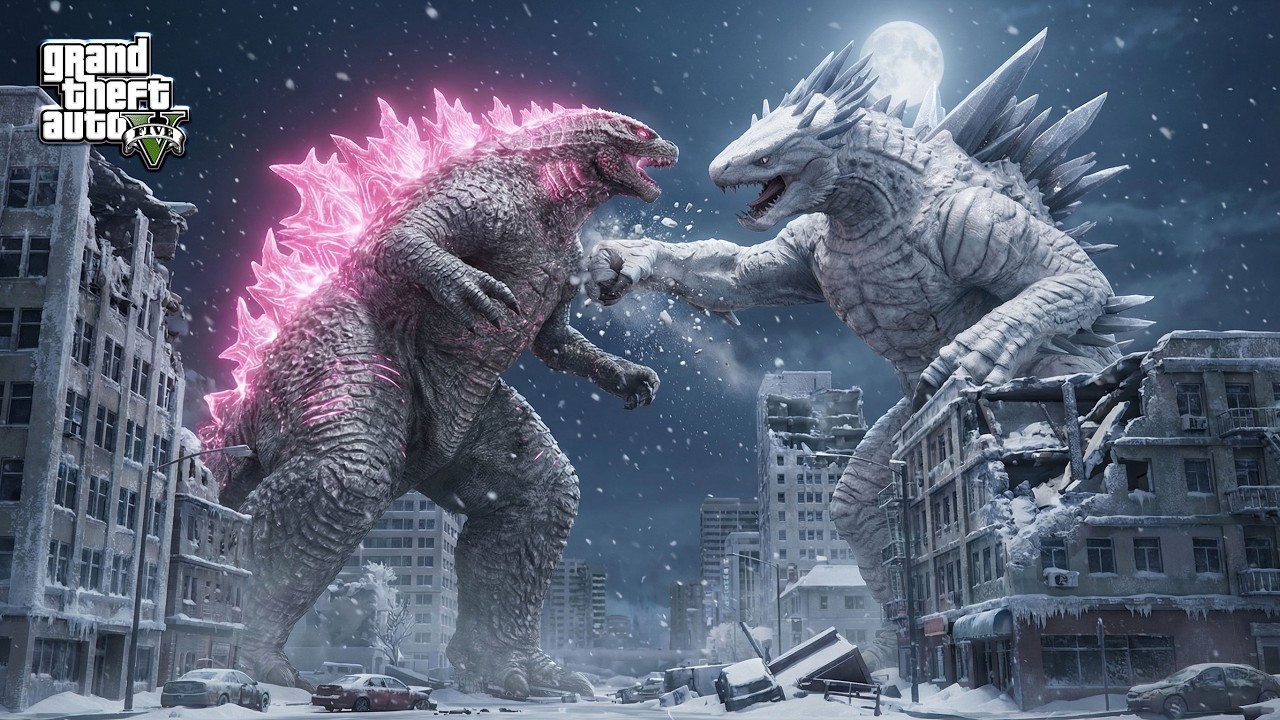 GTA 5 - Godzilla Vs. Titanus Shimo | GODZILLA X KONG THE NEW EMPIRE 2024