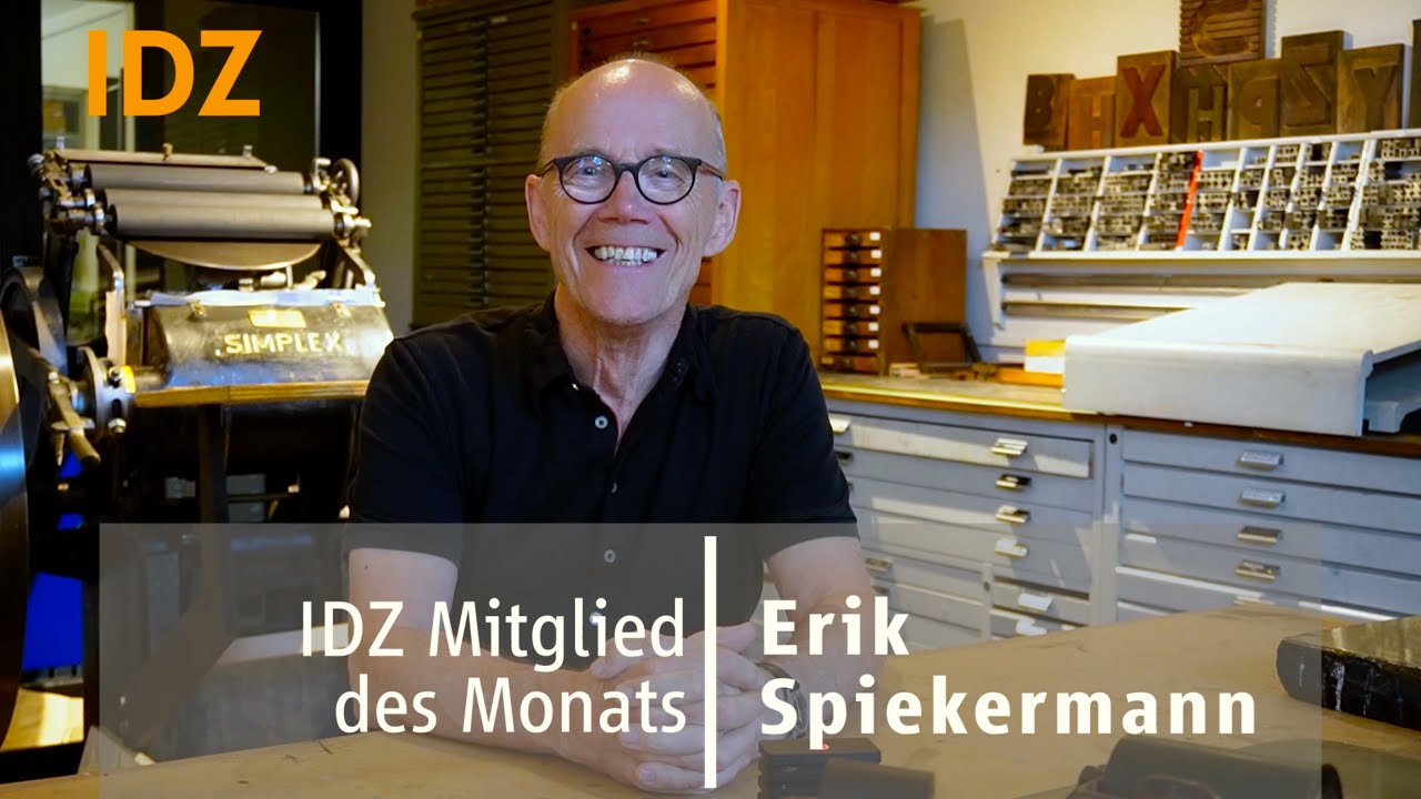 IDZ Mitglied des Monats September 2023: Erik Spiekermann