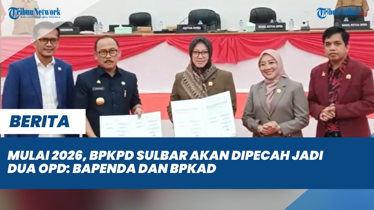 Mulai 2026, BPKPD Sulbar Akan Dipecah Jadi Dua OPD Bapenda dan BPKAD