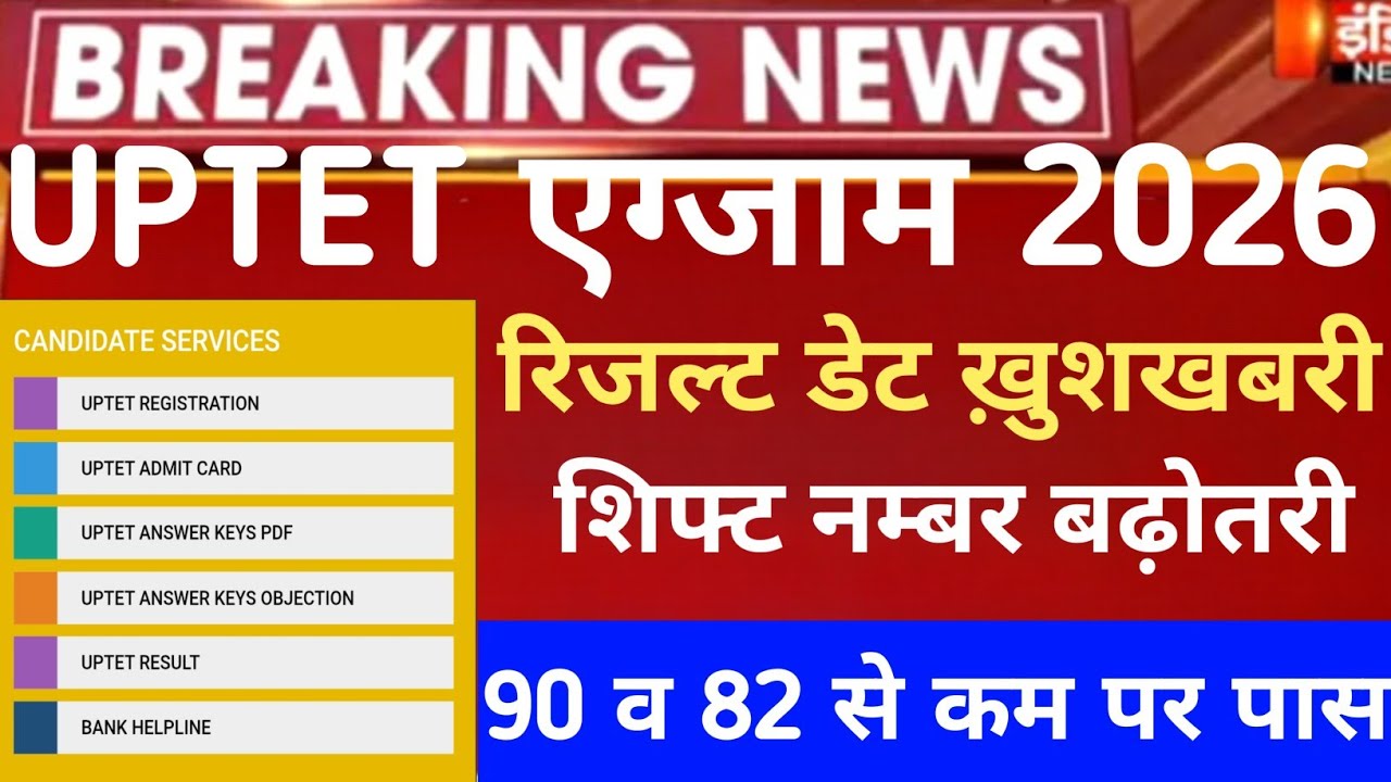 Uptet Result 2026 out/uptet cut-off mark 2026/Uptet Result 2026/uptet Answerkey 2026 paper I paperII