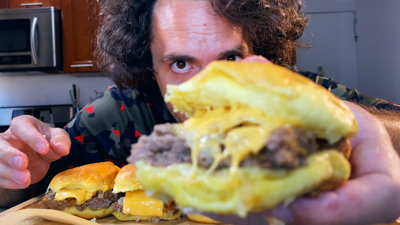 Большие и сочные слайдеры White Castle! * Самодельный *