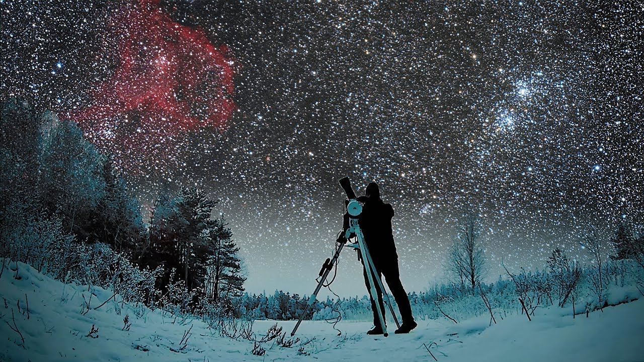Astrophotography on a Frozen Lake