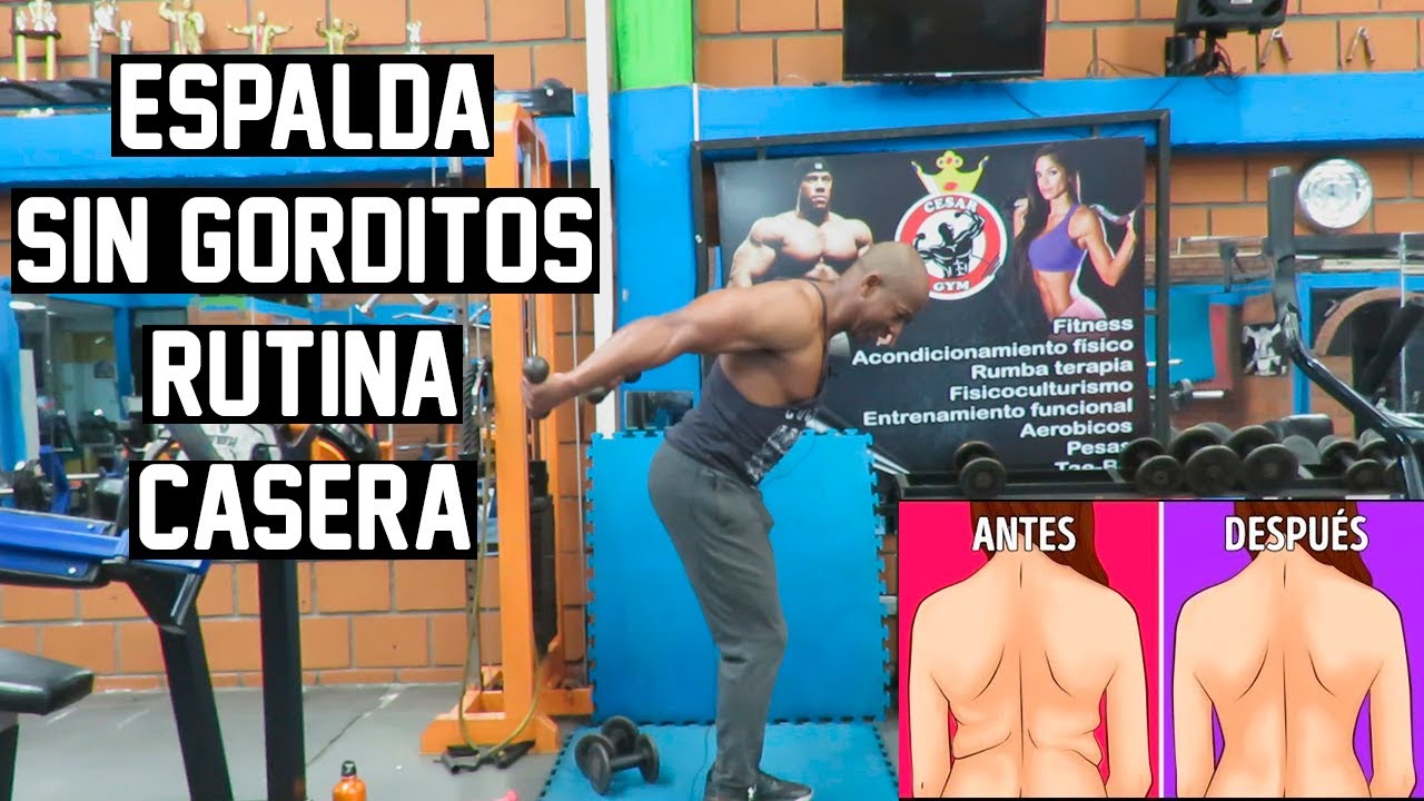 ELIMINA LOS ROLLITOS DE LA ESPALDA  l RUTINA CASERA ELIMINA GRASA